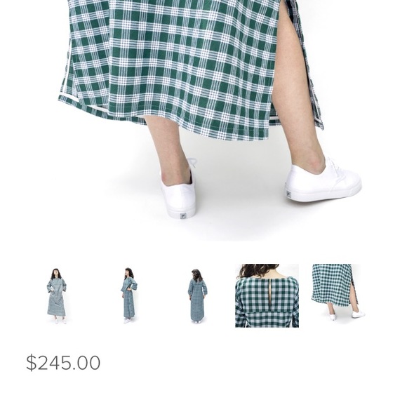 GORDON Dress long in Green - Picture 4 of 4